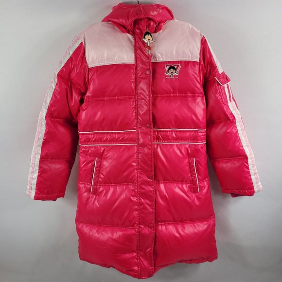 Chibi Maruko Chan 3/4 Length Winter Jacket Parka Anime Girls size 160/72 - Picture 1 of 4